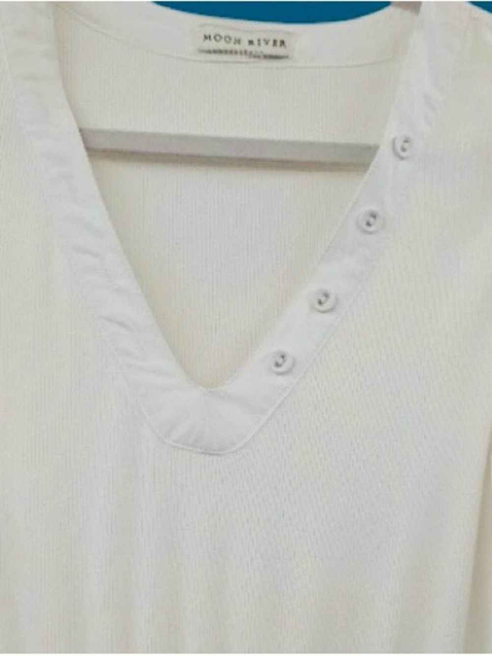 MOON RIVER Knitted Button Top Dress with Tiered Bottom Size S MSRP $178 - Picture 6 of 7